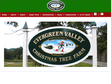 Tablet Screenshot of evergreenvalleychristmastrees.com